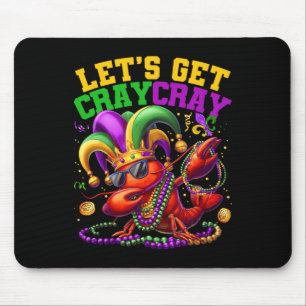 Let's Get Cray Dabbing Crawfish Mardi Gras Men Wom Mouse Mat