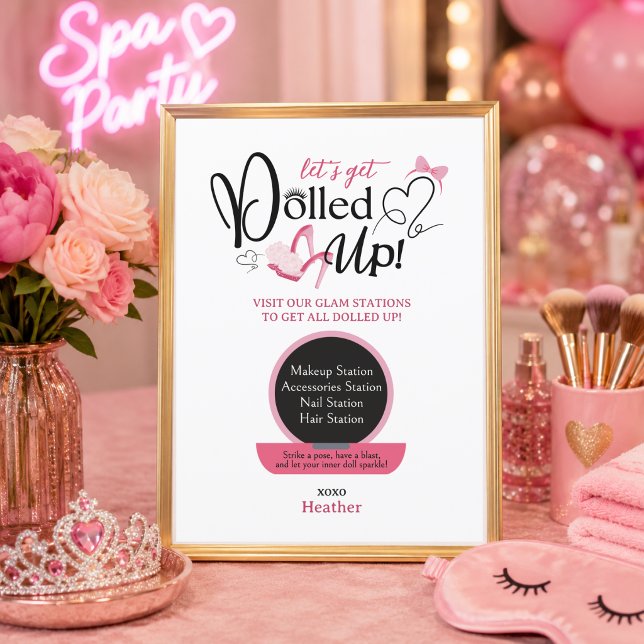 Let's Get Dolled Up Spa Party Activity Stations  (Creator Uploaded)