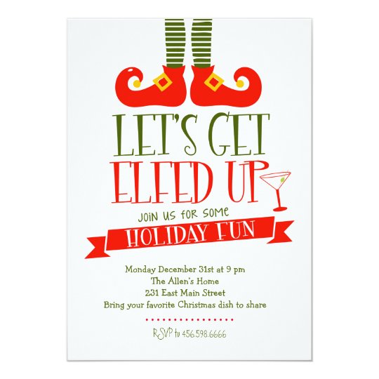 lets get elfed up christmas party invitation zazzle co uk zazzle christmas party invitations