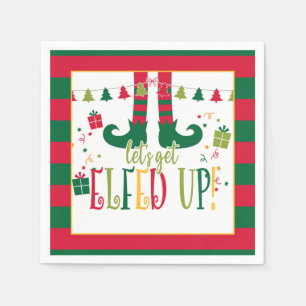 Let's Get Elfed Up Christmas Party (WH) Napkin