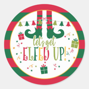 Let's Get Elfed Up Christmas Party (WH) Sticker