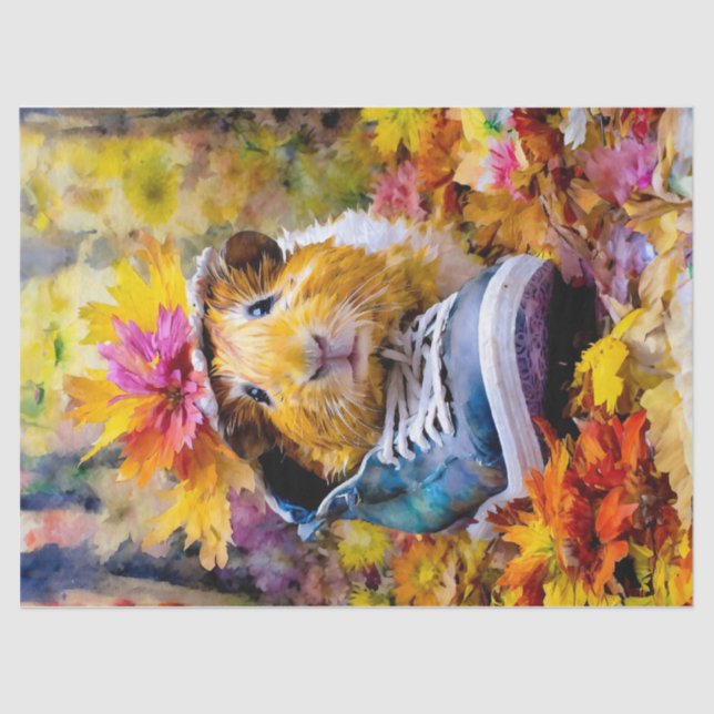 Let's get Fancy! Guinea Pig in Hat Tissue Paper (Front)