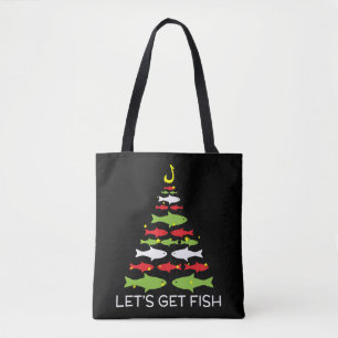 Let's Get Fish Christmas Design For December 25th Tote Bag