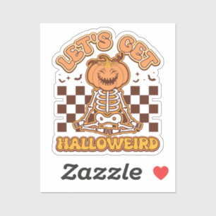 Let's get halloweird Halloween Groovy Retro