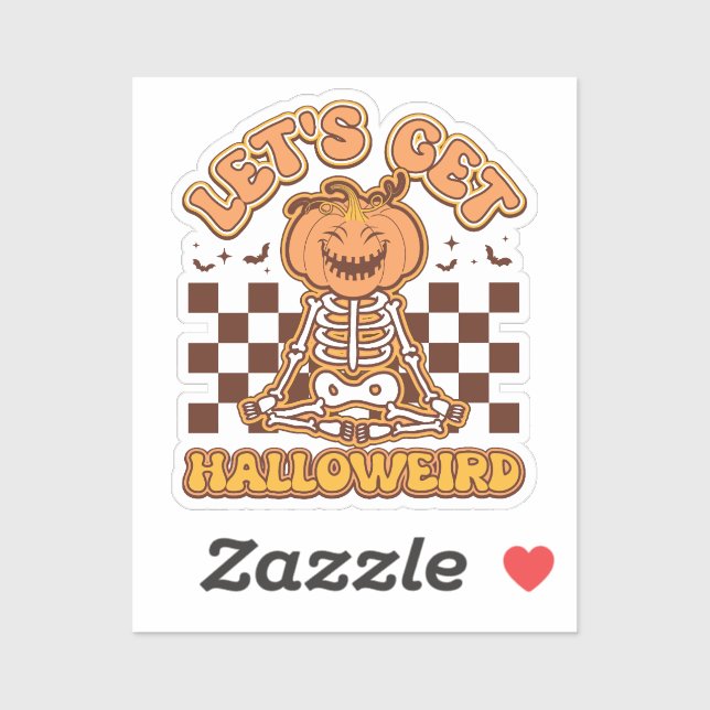 Let's get halloweird Halloween Groovy Retro (Sheet)