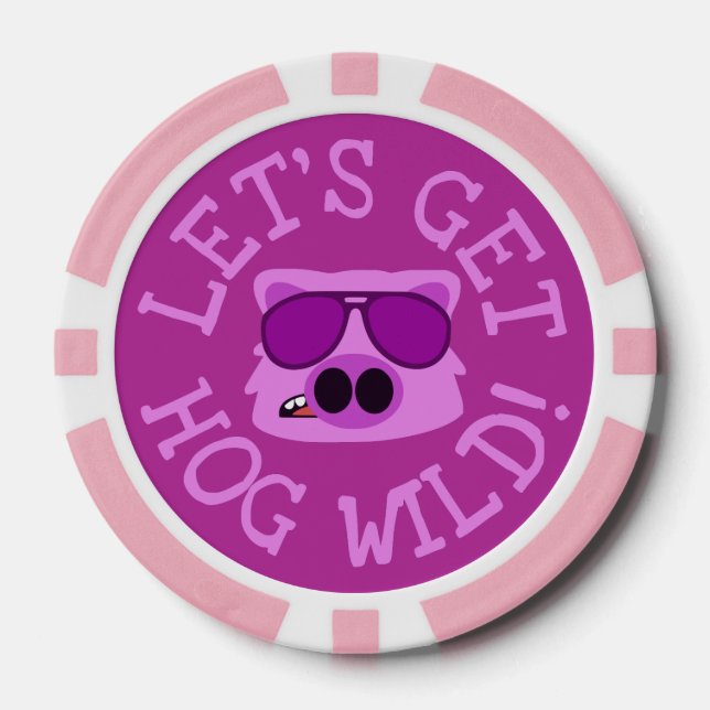 Let's Get Hog Wild Poker Chips (Front)