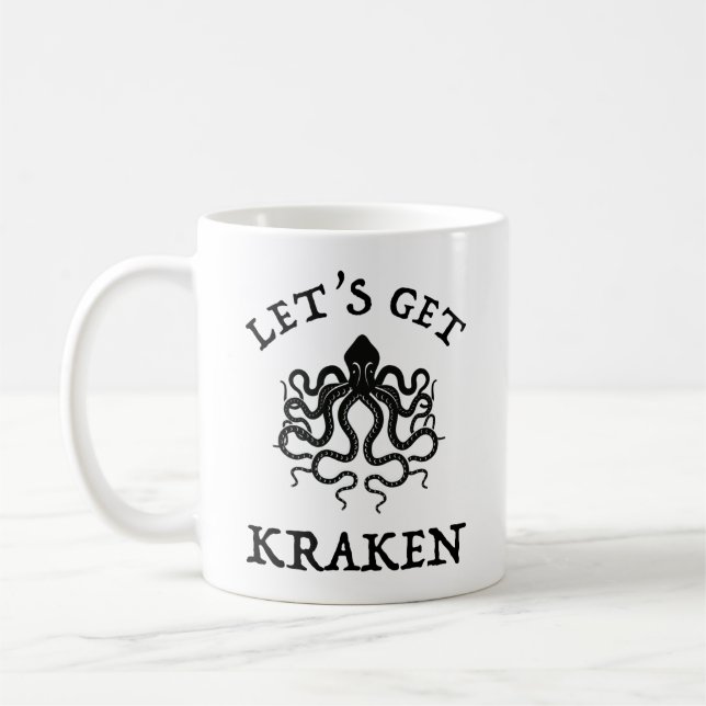 Let's Get Kraken Coffee Mug (Left)