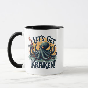 Let's Get Kraken Funny Rum Drinking Octopus Mug