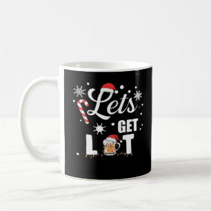 Let's Get Lit Adult Funny X-mas Christmas Essentia Coffee Mug