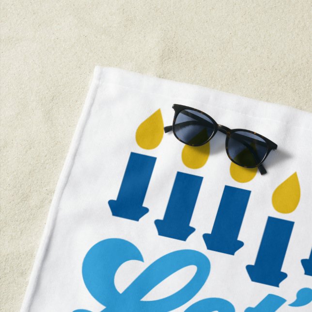 Let's Get Lit! Beach Towel (In Situ)