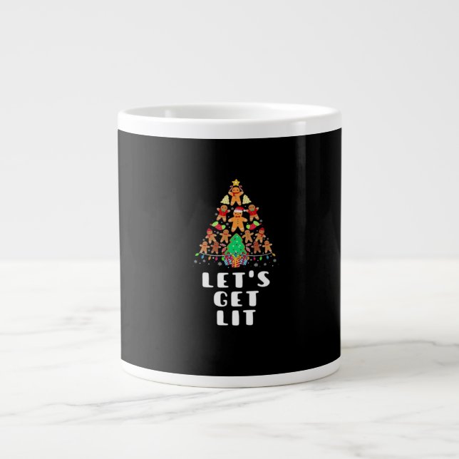 Let's Get Lit - Christmas Essential Large Coffee Mug (Front)