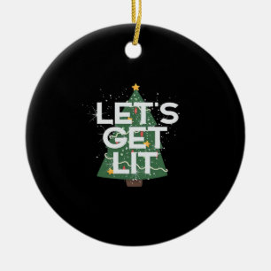 Let's Get Lit - Christmas Idea Essential Ceramic Tree Decoration