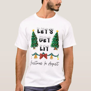 Let'S Get Lit Christmas In August Tank Top
