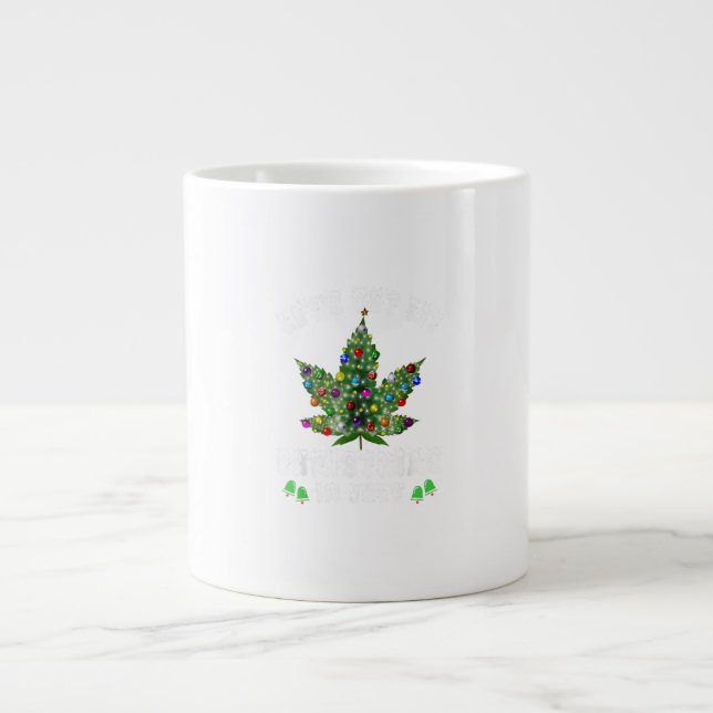 Let's Get Lit Christmas In July Christmas Tree Large Coffee Mug (Front)
