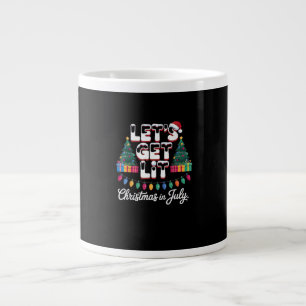 Let's Get Lit Christmas Large Coffee Mug