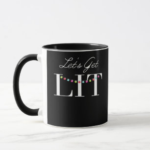 Let's Get Lit Christmas Lights Classic Mug
