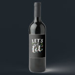 Let's Get Lit Christmas Lights Creative Classic Wine Label<br><div class="desc">Let's Get Lit Christmas Lights Creative Classic: A creative twist on the Christmas lights pun. Perfect for modern holiday humour lovers. Stylish,  witty,  and seasonal.</div>