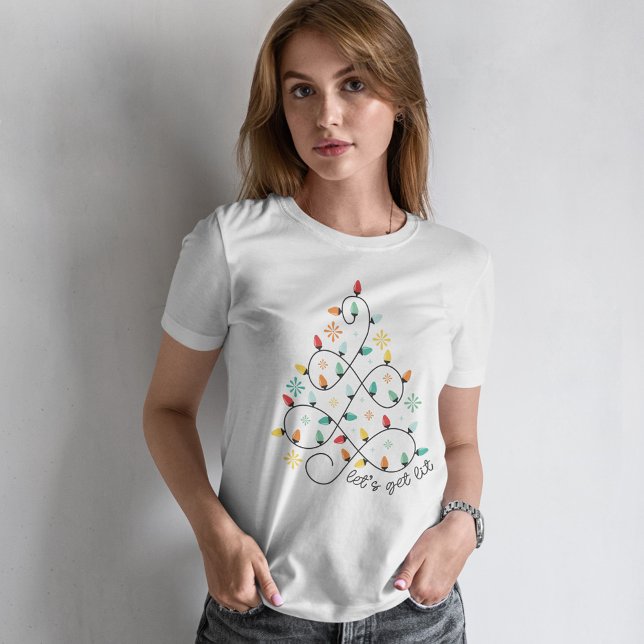 Let's Get Lit - Christmas Lights  T-Shirt (Creator Uploaded)