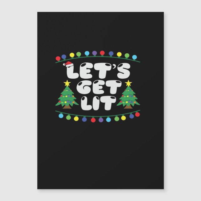 Let's Get Lit Christmas Tree Jingle Bells  (Front)