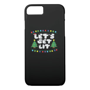 Let's Get Lit Christmas Tree Jingle Bells iPhone 8/7 Case