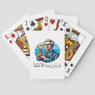 Let's Get Lit! Classic Cool Minimal Playing Cards