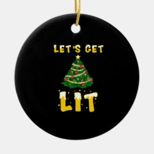 Let's Get Lit Classic Creative Unique Ceramic Tree Decoration