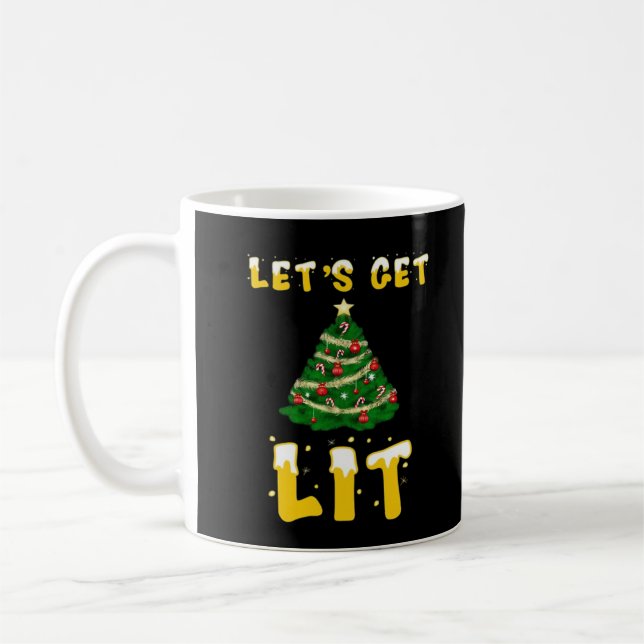Let's Get Lit Classic Creative Unique Coffee Mug (Left)