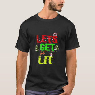 Let's Get Lit Classic Funny Retro T-Shirt