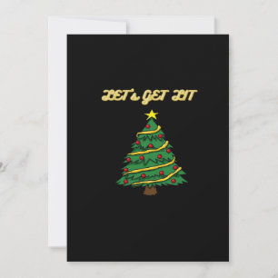 Let's Get Lit Classic Funny Style Holiday Card