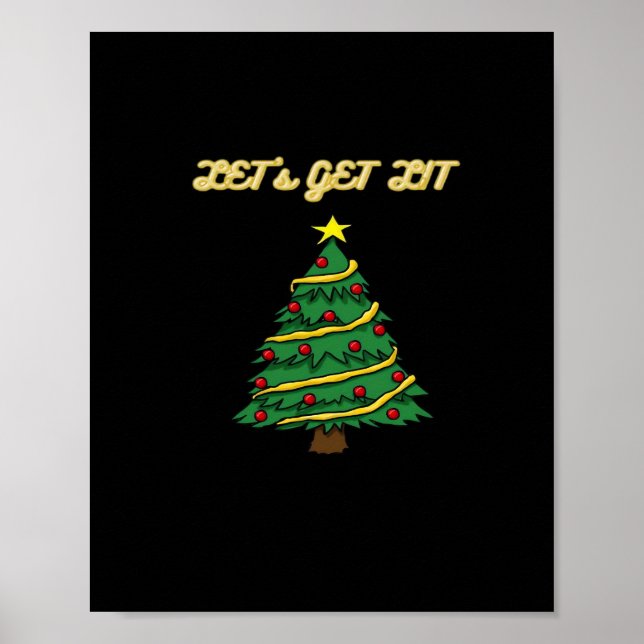 Let's Get Lit Classic Funny Style Poster (Front)