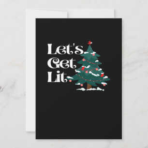 Let's Get Lit Classic Holiday Card