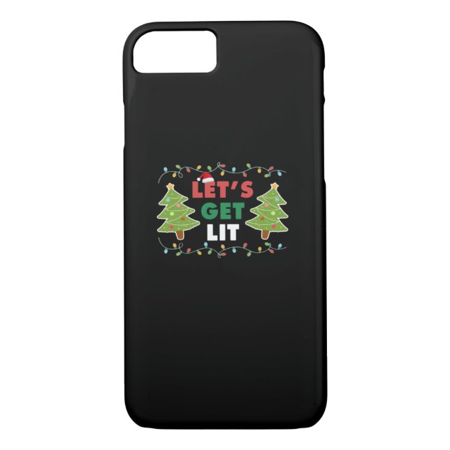 Let's Get Lit Classic Retro Graphic Case-Mate iPhone Case (Back)