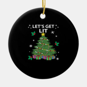 Let's Get Lit Essential Aesthetic Style Ceramic Tree Decoration