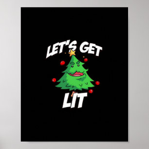 Let's Get Lit Essential Minimal Clean Poster