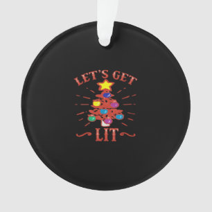 Let's Get Lit Essential Vintage Cool Ornament