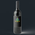 Let's Get Lit - Funny Christmas Classic Wine Label<br><div class="desc">Let's Get Lit - Funny Christmas Classic: A classic Christmas pun design celebrating humour and festive lights. Perfect for group gatherings. Fun,  witty,  and bold.</div>