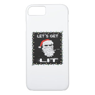 Let's Get Lit Funny Christmas Drinking Essential iPhone 8/7 Case