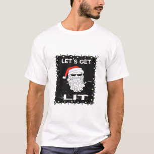 Let's Get Lit Funny Christmas Drinking Essential T-Shirt