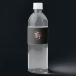 Let's Get Lit Funny Christmas Drinking  Water Bottle Label<br><div class="desc">Let's Get Lit Funny Christmas Drinking: A simple drinking pun design perfect for festive humour. Great for family or office parties. Bold,  witty,  and fun.</div>