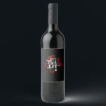 Let's Get Lit Funny Christmas Drinking  Wine Label<br><div class="desc">Let's Get Lit Funny Christmas Drinking: A simple drinking pun design perfect for festive humour. Great for family or office parties. Bold,  witty,  and fun.</div>