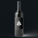Let's Get Lit Funny Christmas Drinking Wine Label<br><div class="desc">Let's Get Lit Funny Christmas Drinking: A lighthearted design celebrating holiday drinking. Perfect for humour fans. Fun,  festive,  and bold.</div>