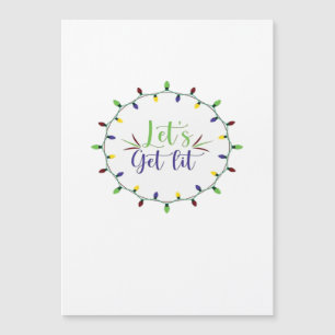 Let's Get Lit Funny Christmas Lights Festive Holid