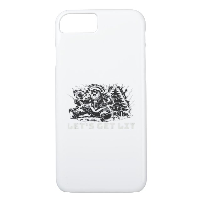 Let's Get Lit Funny Christmas Vibe Classic Case-Mate iPhone Case (Back)