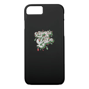 Let's Get Lit - Funny Drinking Christmas Light Gra iPhone 8/7 Case