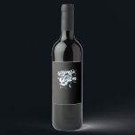 Let's Get Lit! Funny Drinking Christmas Light Grap Wine Label<br><div class="desc">Let's Get Lit! Funny Drinking Christmas Light Graphic: A bold Christmas pun graphic featuring drinking humour. Perfect for parties. Festive,  fun,  and witty.</div>