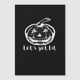 Let's Get Lit Funny Halloween Pumpkin For A Hallow