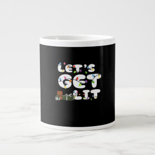 Let's Get Lit, Funny  Large Coffee Mug