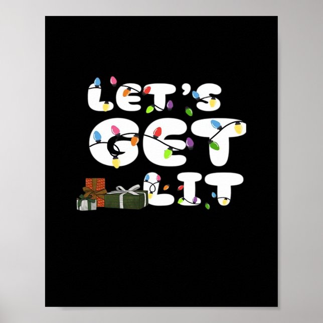 Let's Get Lit, Funny  Poster (Front)