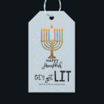 Let's Get Lit | Hanukkah Gift Tags<br><div class="desc">These are happy…cheerful and colourful tags that will look amazing on all of your Hanukkah gifts. They are great to tie around a bottle of sparkling wine or attach it to a special baked good…you are going to want to use them on all of your gifts. Add your custom wording...</div>