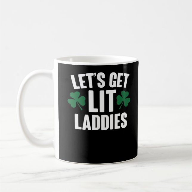 Let's Get Lit Laddies Essential Coffee Mug (Left)
